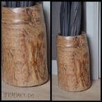 Paraplubak - Oud houten vijzel - Landelijk uniek, Huis en Inrichting, Ophalen of Verzenden, Zo goed als nieuw, Hout