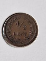 1/2 cent 1891  ZFR, Ophalen of Verzenden