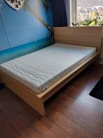 Ikea malm bed 140 x 200 cm, Huis en Inrichting, Slaapkamer | Bedden, Bruin, 140 cm, Zo goed als nieuw, Hout