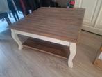 Brocante tafel 80x80 cm, Huis en Inrichting, Tafels | Salontafels, Ophalen, 50 tot 100 cm, Vierkant, 50 tot 100 cm