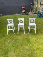 3x kinderstoel IKEA Ingolf, Huis en Inrichting, Barkrukken, Ophalen, Gebruikt, Met voetsteun, 3 krukken