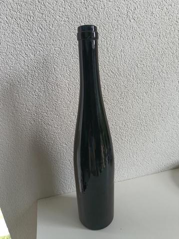 Antieke Rheinwein Hock fles prachtig donkerblauw glas beschikbaar voor biedingen