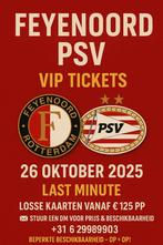 Feyenoord -PSV VIP tickets en laatste losse en naast elkaar, Tickets en Kaartjes, Sport | Voetbal, Losse kaart, Drie personen of meer