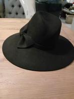 Zwarte dames hoed., Ophalen of Verzenden, Zo goed als nieuw, One size fits all, Hoed