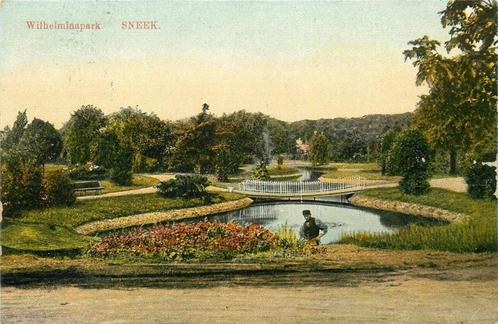 (701-226-035) Sneek Wilhelmina Park, Verzamelen, Ansichtkaarten | Nederland, Friesland, Ophalen of Verzenden