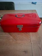 Retro Antieke broodtrommel rood groot model, Antiek en Kunst, Ophalen of Verzenden