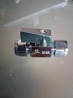 Bonfix stopkraan, recht, chromen knop, 2x knel 10 x 10 mm, Doe-het-zelf en Verbouw, Buizen en Afvoer, Ophalen of Verzenden, Zo goed als nieuw