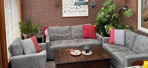 3 delig bankenset, Tuin en Terras, Tuinbanken, Zo goed als nieuw, Ophalen