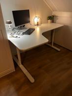 Hoek Bureau, wit, Ophalen, In hoogte verstelbaar, Zo goed als nieuw, Stabureau