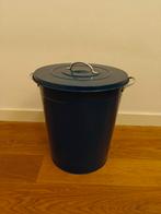 IKEA Blauwe Knodd Afvalemmer - 40L, Ophalen, Gebruikt, 40 liter of meer, Metaal