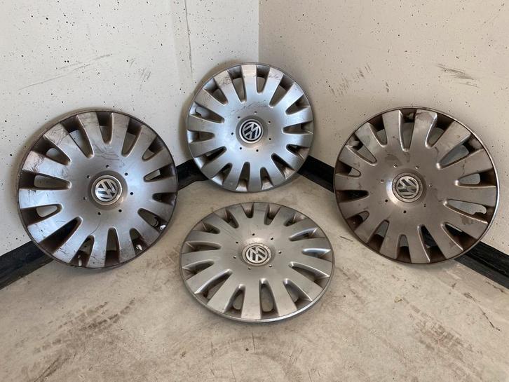Volkswagen Wielkappen 16 inch Origineel, Auto-onderdelen, Banden en Velgen, Banden en Velgen, Zomerbanden, 16 inch, 205 mm, Gebruikt