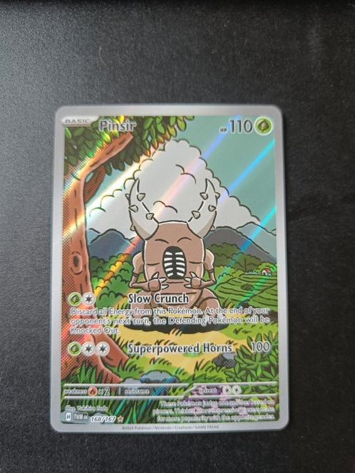 Pinsir 168/167 Twilight Masquerade - Pokemon Kaart, Hobby en Vrije tijd, Verzamelkaartspellen | Pokémon, Zo goed als nieuw, Losse kaart