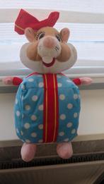 Schattige Pluche Hamster met Strik, Ophalen of Verzenden, Zo goed als nieuw, Overige typen