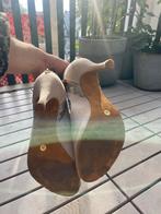 Dansschoenen met 8cm hak, Beige, Dansschoenen, Ophalen of Verzenden, Zo goed als nieuw