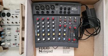 Spirit Folio Notepad Mengpaneel + Phonic MM502 Mengpaneel beschikbaar voor biedingen