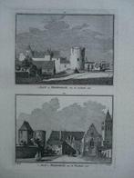 361-362 /Medemblik   het Slot  Kopergravure 1752, Antiek en Kunst, Kunst | Etsen en Gravures, Ophalen of Verzenden
