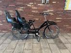 Azor tweelingfiets, Fietsen en Brommers, Fietsen | Dames | Moederfietsen, 2 zitjes, Versnellingen, Zo goed als nieuw, Ophalen