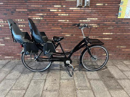Azor tweelingfiets, Fietsen en Brommers, Fietsen | Dames | Moederfietsen, Zo goed als nieuw, Overige merken, 2 zitjes, Versnellingen