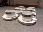 Mepal koffiekop met schotel 6x - vintage - retro, Ophalen of Verzenden, Gebruikt