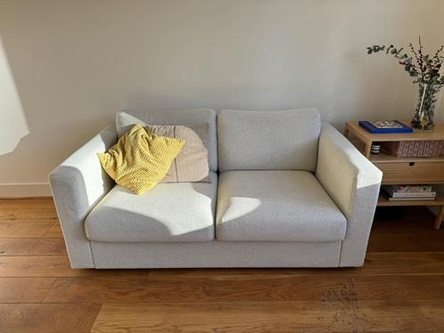 IKEA VIMLE 2-zitsbank, Gunnared beige, Huis en Inrichting, Banken | Bankstellen, Gebruikt, Rechte bank, Tweepersoons, 150 tot 200 cm