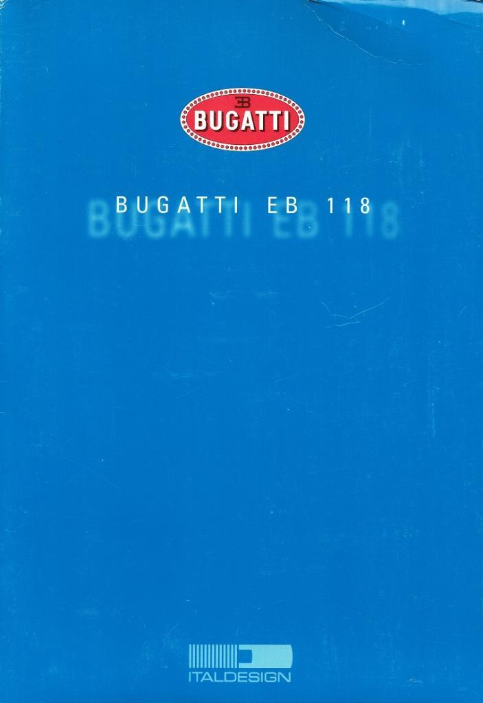 Persmap Bugatti EB 118 (1998), Boeken, Auto's | Folders en Tijdschriften, Gelezen, Overige merken, Verzenden