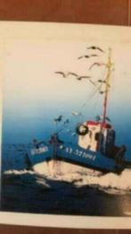 Bijzonder werk vissersboot gesigneerd Zeefdruk?, Ophalen