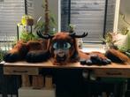 Fursuit konijn jackalope hoofd, poten, feetpaws en staart, Ophalen of Verzenden