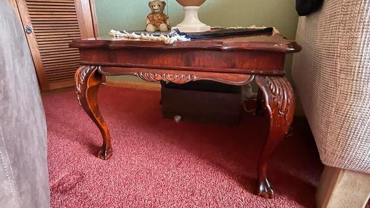 2 Hoektafels met Lampen - Wegens Verhuizing, Huis en Inrichting, Tafels | Bijzettafels, Gebruikt, Vierkant, 45 tot 60 cm, 55 tot 75 cm