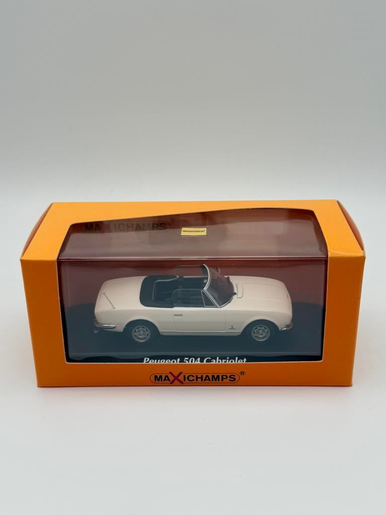 MaxiChamps 1:43 Peugeot 504 Cabriolet 1977 - Nieuw, Ophalen of Verzenden, Nieuw, Auto, Overige merken