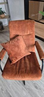 Prominent relaxstoel Cognac Microvezel - ZGAN!, Huis en Inrichting, Fauteuils, Ophalen of Verzenden