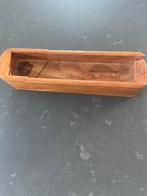Antiek houten pennendoosje, Ophalen of Verzenden, Gebruikt, Eikenhout, Minder dan 50 cm