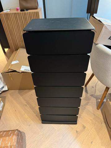 Spinder Design Joey 7 Zwarte Schoenenkast beschikbaar voor biedingen