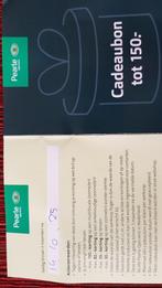 Pearle cadeaubon tot €150= Vaste prijs €15,=, Tickets en Kaartjes, Eén persoon, Cadeaubon, Warenhuis- of Winkelbon