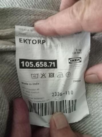 Hoes Ikea Ektorp hoekbank - afbeelding 2