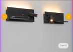 Set van 2 wandlamp incl. LED met USB en inductielader - Riza, Ophalen of Verzenden, Zo goed als nieuw
