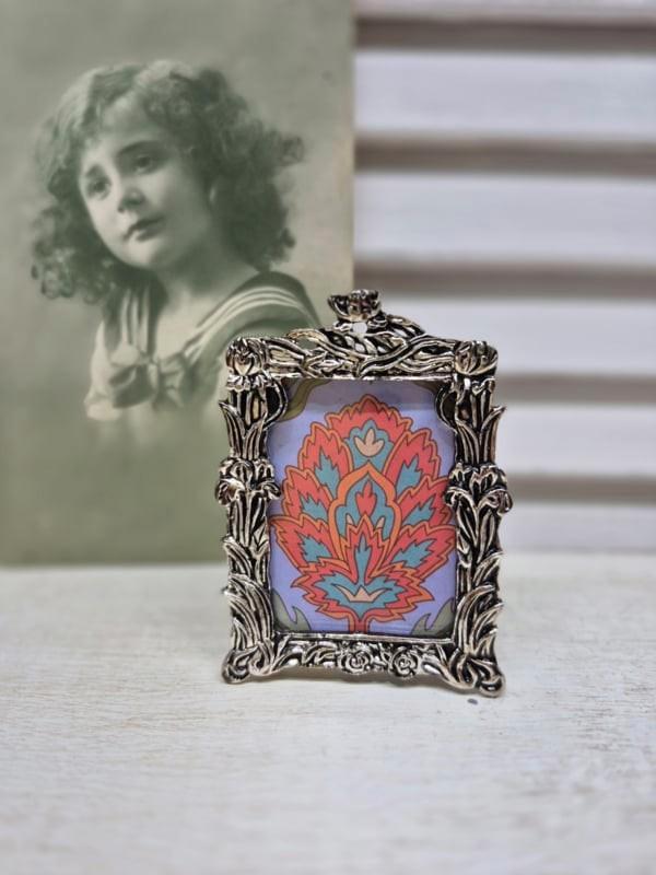 Fotolijstje voor pasfoto, Antiek en Kunst, Curiosa en Brocante, Ophalen of Verzenden