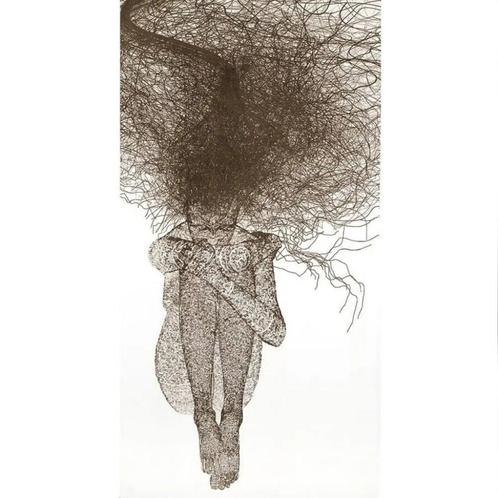 A woman is still in thoughts..(2012), Antiek en Kunst, Kunst | Schilderijen | Modern, Ophalen