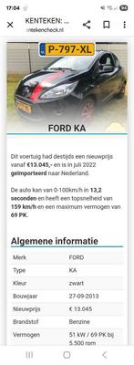 Te koop ford ka 1.2, Tickets en Kaartjes, Kortingen en Cadeaubonnen, Drie personen of meer, Cadeaubon, Overige typen