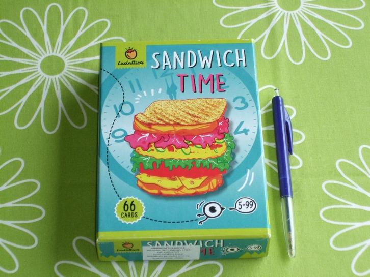 Sandwich Time  - een kaartspel met Engelstalige spelregels, Hobby en Vrije tijd, Gezelschapsspellen | Kaartspellen, Zo goed als nieuw