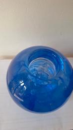 Kosta Boda Waxinelichthouder Blauw, Ophalen of Verzenden, Glas