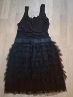 zwarte feestjurk met glitters, maat 164, Kinderen en Baby's, Kinderkleding | Maat 164, Ophalen of Verzenden, Zo goed als nieuw