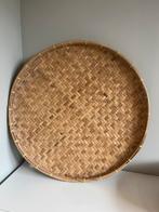 Grote wandschaal bamboe, Huis en Inrichting, Ophalen, Zo goed als nieuw, Rond, Hout
