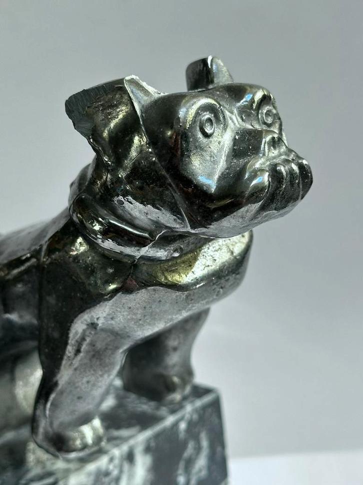 Vintage Mack Truck vrachtwagen Bulldog Mascotte, Antiek en Kunst, Kunst | Beelden en Houtsnijwerken, Ophalen of Verzenden