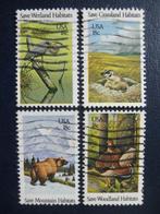 Postzegels USA 1981 dieren, vogels, das, beer., Ophalen of Verzenden, Noord-Amerika, Gestempeld