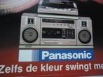 sticker oud PANASONIC stereo stereotoren platenspeler retro, Verzenden, Zo goed als nieuw, Bedrijf of Vereniging