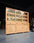 Prachtoge oude schoolkast | Vintage teak #1980, Gebruikt, 200 cm of meer, Glas, Ophalen of Verzenden