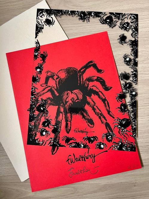 Genummerde en gesigneerd spin prent door Walthery / Natasja, Boeken, Stripboeken, Zo goed als nieuw, Eén stripboek, Ophalen of Verzenden