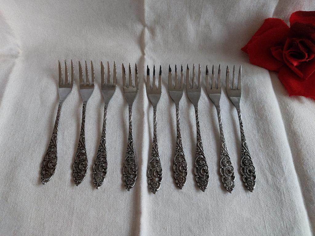 SOLA Oud Hollandsch | 1 cakeprikker 9 taartvorkjes | RVS, Antiek en Kunst, Antiek | Bestek, Verzenden
