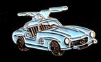 Mercedes-Benz 300 SL blauw, Verzenden, Transport, Speldje of Pin