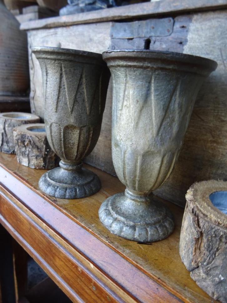 2 mooie antieke Franse medici vaasjes, Antiek en Kunst, Antiek | Woonaccessoires, Ophalen